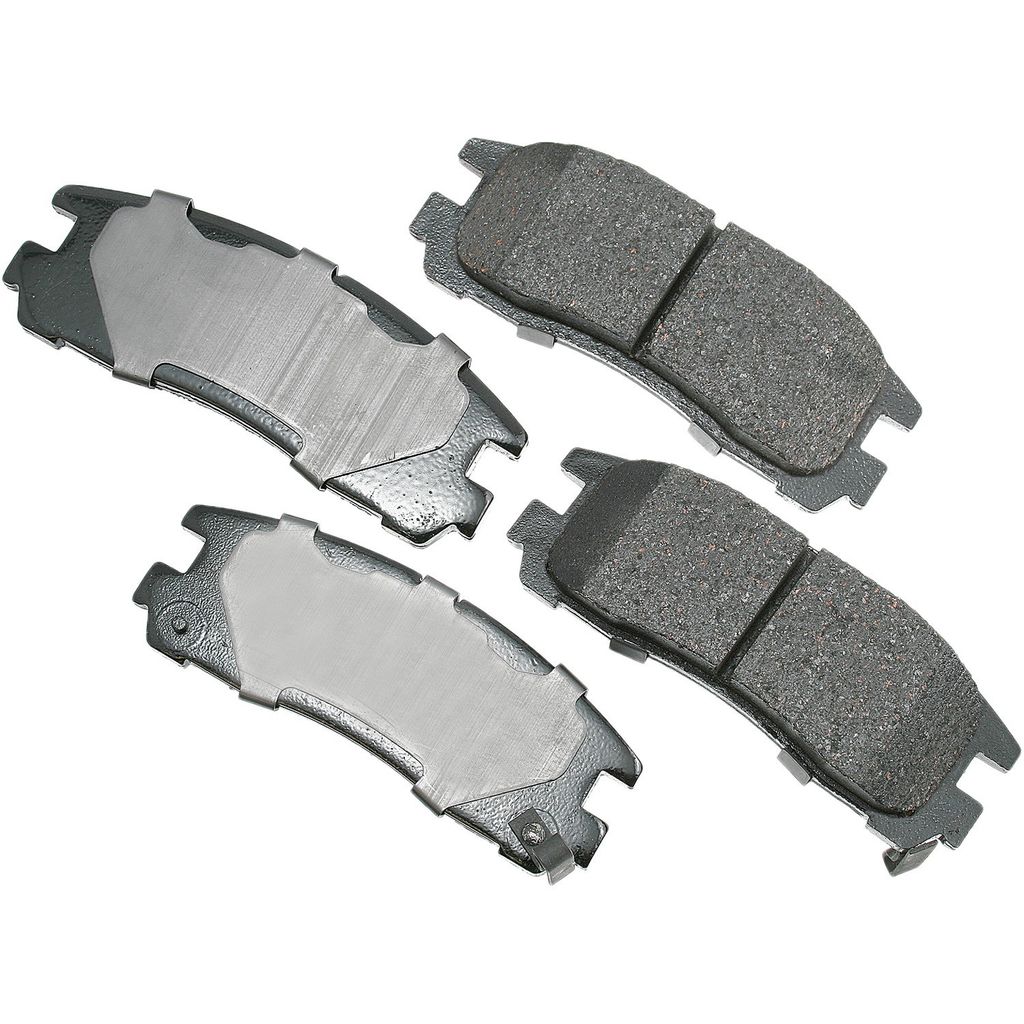 Akebono ACT383 - ProACT Ultra Premium Ceramic Disc Brake Pad Set, 2-Wheel Set