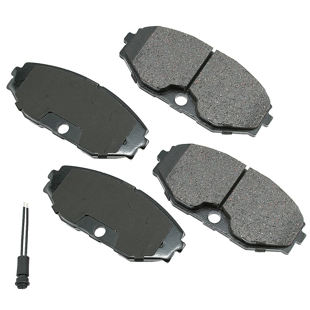 Akebono ACT486 - ProACT Ultra Premium Ceramic Disc Brake Pad Set, 2-Wheel Set