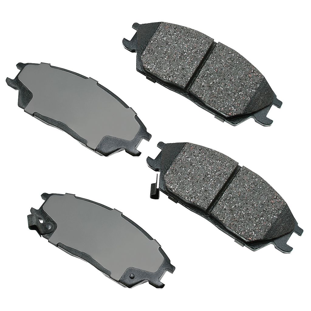 Akebono ACT497 - ProACT Ultra Premium Ceramic Disc Brake Pad Set, 2-Wheel Set