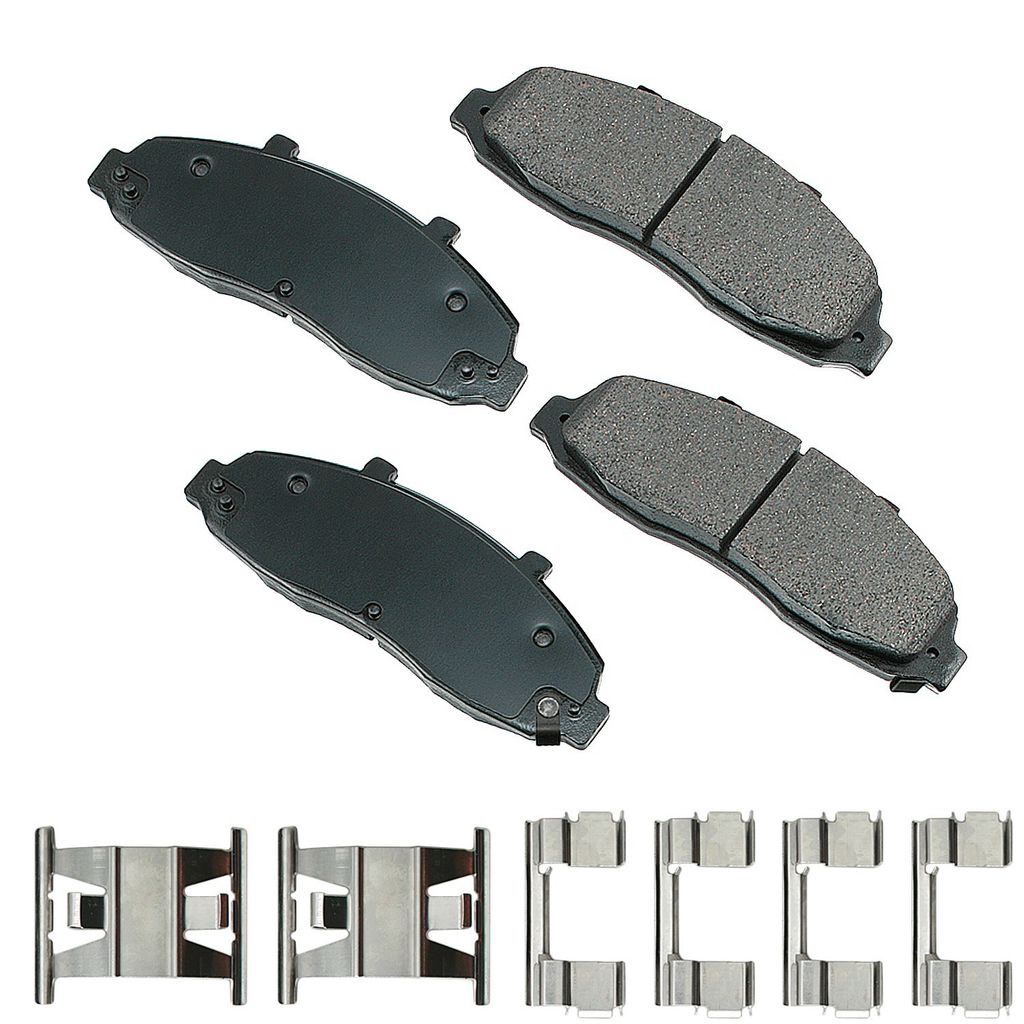 Akebono ACT679 - ProACT Ultra Premium Ceramic Disc Brake Pad Set, 2-Wheel Set