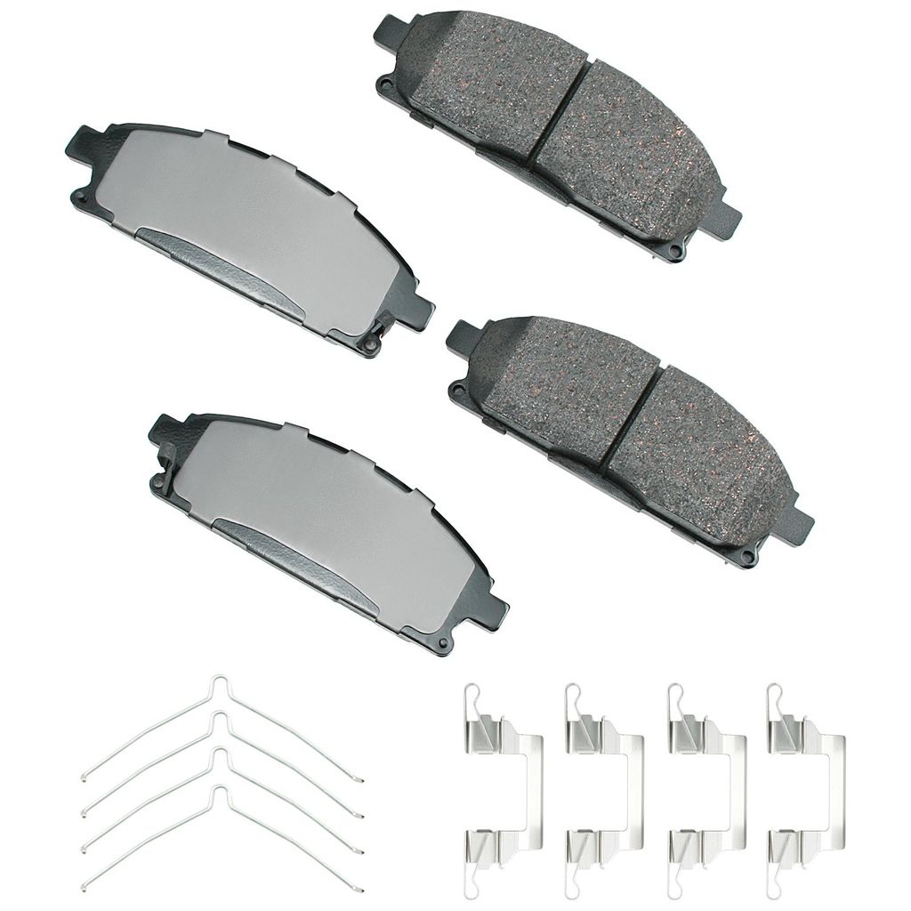 Akebono ACT691 - ProACT Ultra Premium Ceramic Disc Brake Pad Set, 2-Wheel Set