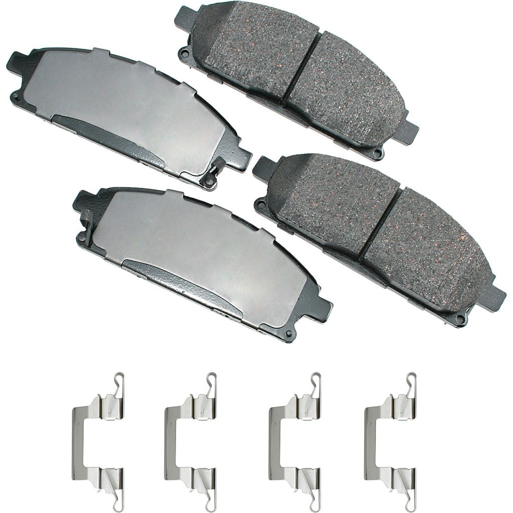 Akebono ACT691A - ProACT Ultra Premium Ceramic Disc Brake Pad Set, 2-Wheel Set