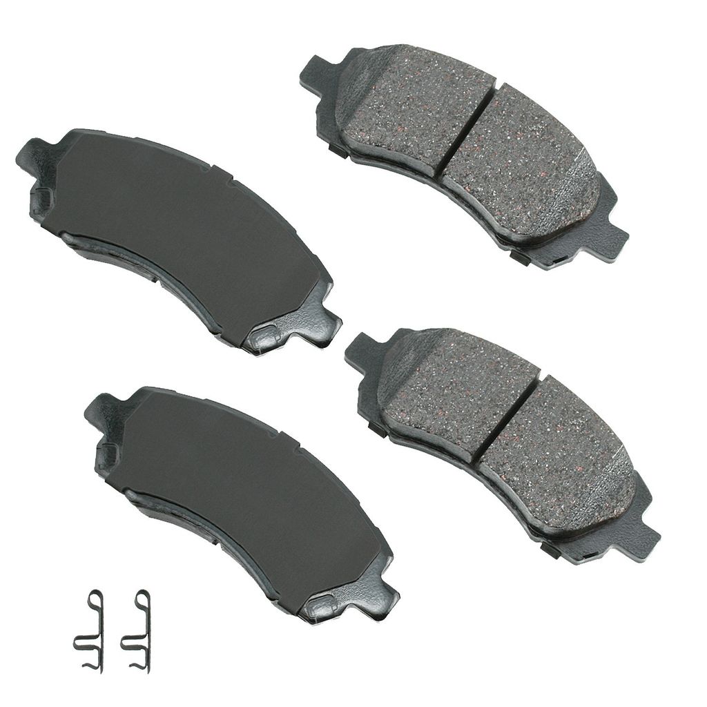 Akebono ACT722 - ProACT Ultra Premium Ceramic Disc Brake Pad Set, 2-Wheel Set
