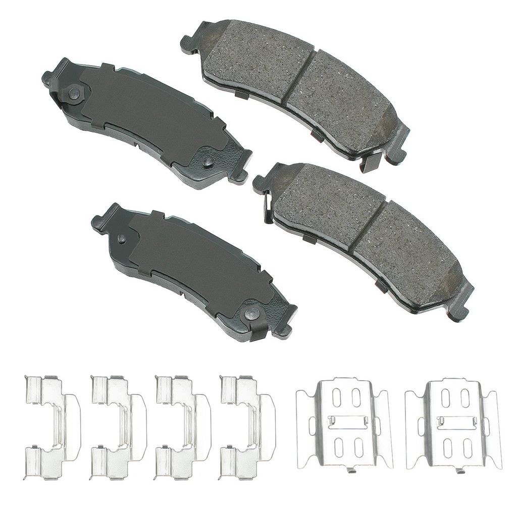 Akebono ACT729 - ProACT Ultra Premium Ceramic Disc Brake Pad Set, 2-Wheel Set