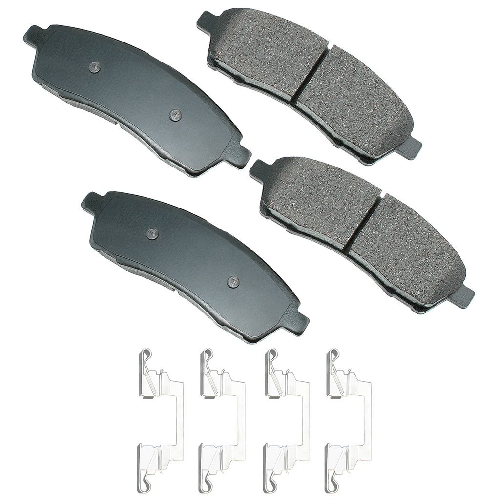 Akebono ACT757 - ProACT Ultra Premium Ceramic Disc Brake Pad Set, 2-Wheel Set