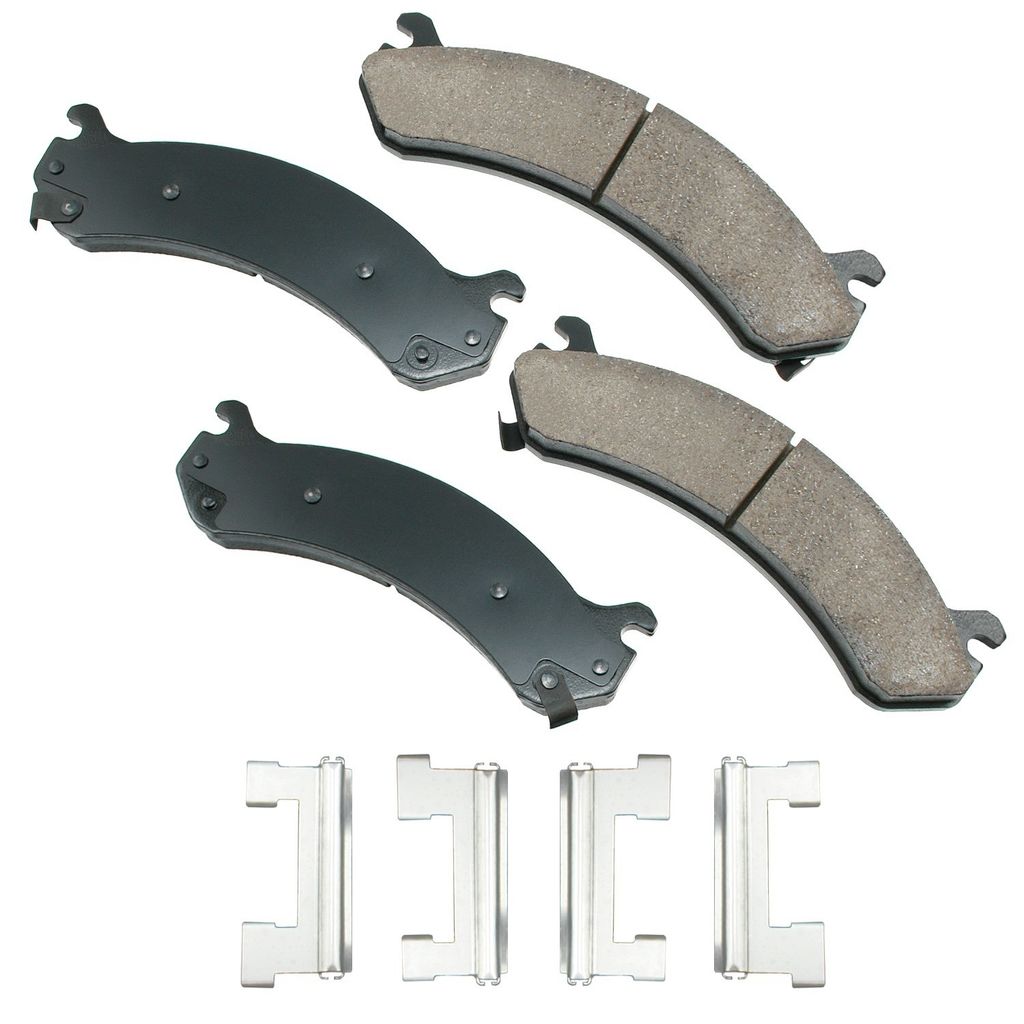 Akebono ACT784 - ProACT Ultra Premium Ceramic Disc Brake Pad Set, 2-Wheel Set