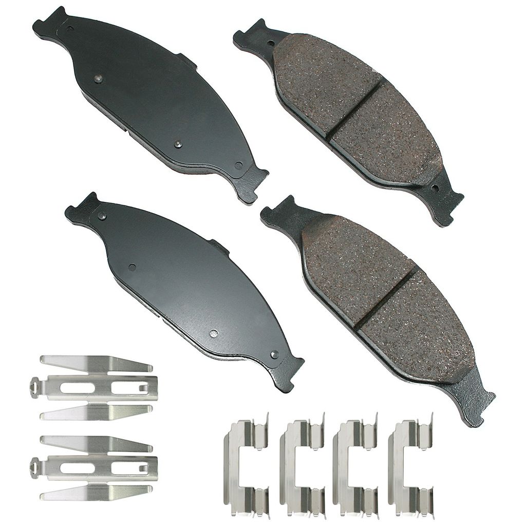 Akebono ACT804 - ProACT Ultra Premium Ceramic Disc Brake Pad Set, 2-Wheel Set