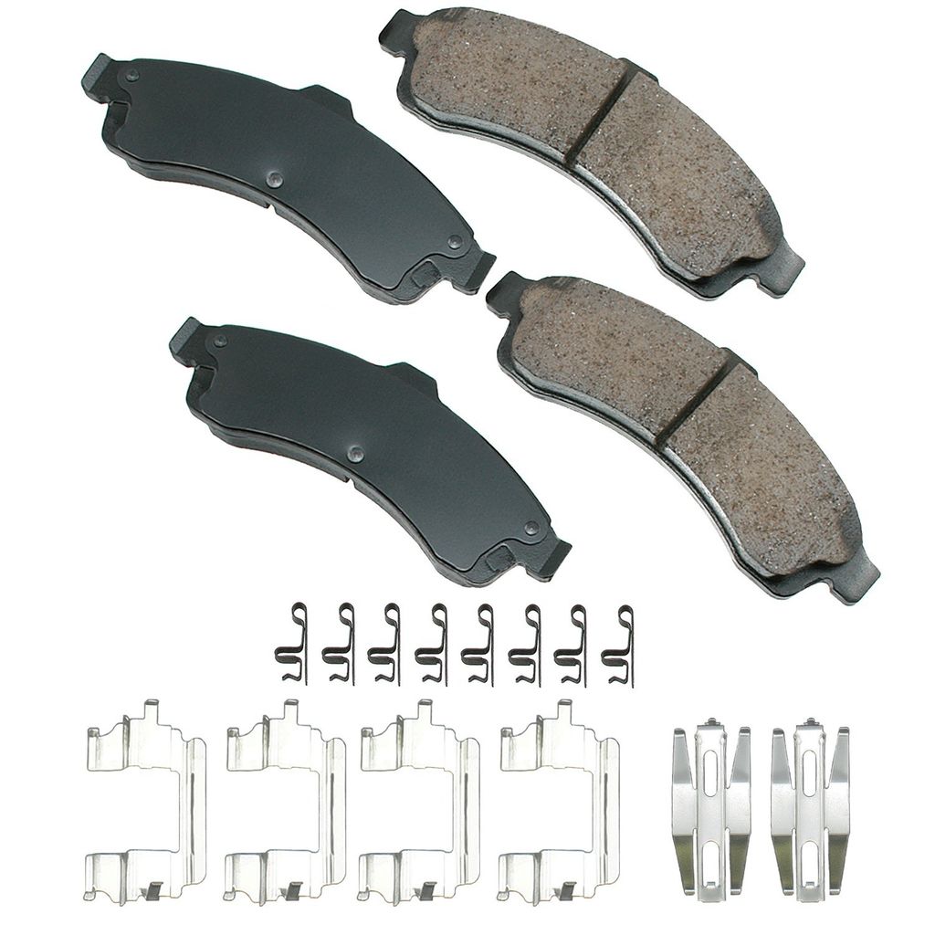 Akebono ACT882 - ProACT Ultra Premium Ceramic Disc Brake Pad Set, 2-Wheel Set