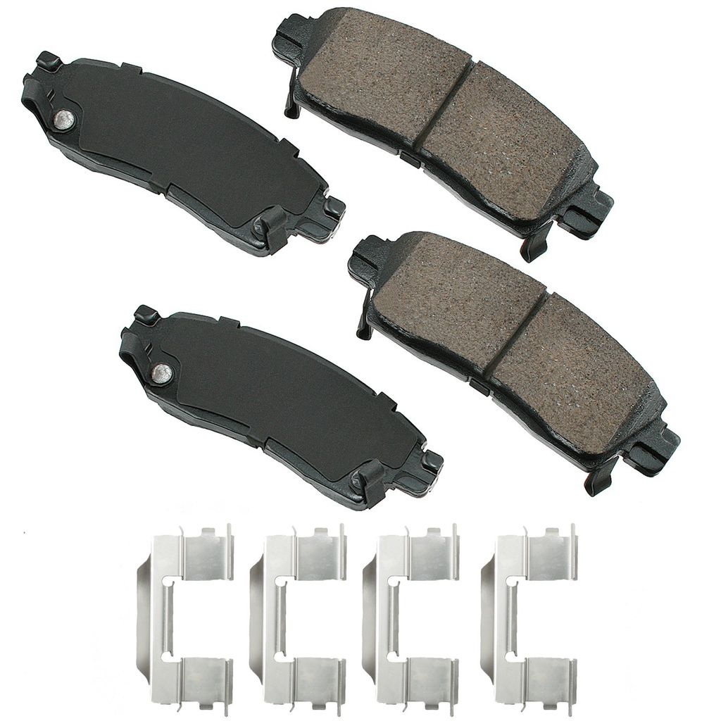 Akebono ACT883 - ProACT Ultra Premium Ceramic Disc Brake Pad Set, 2-Wheel Set