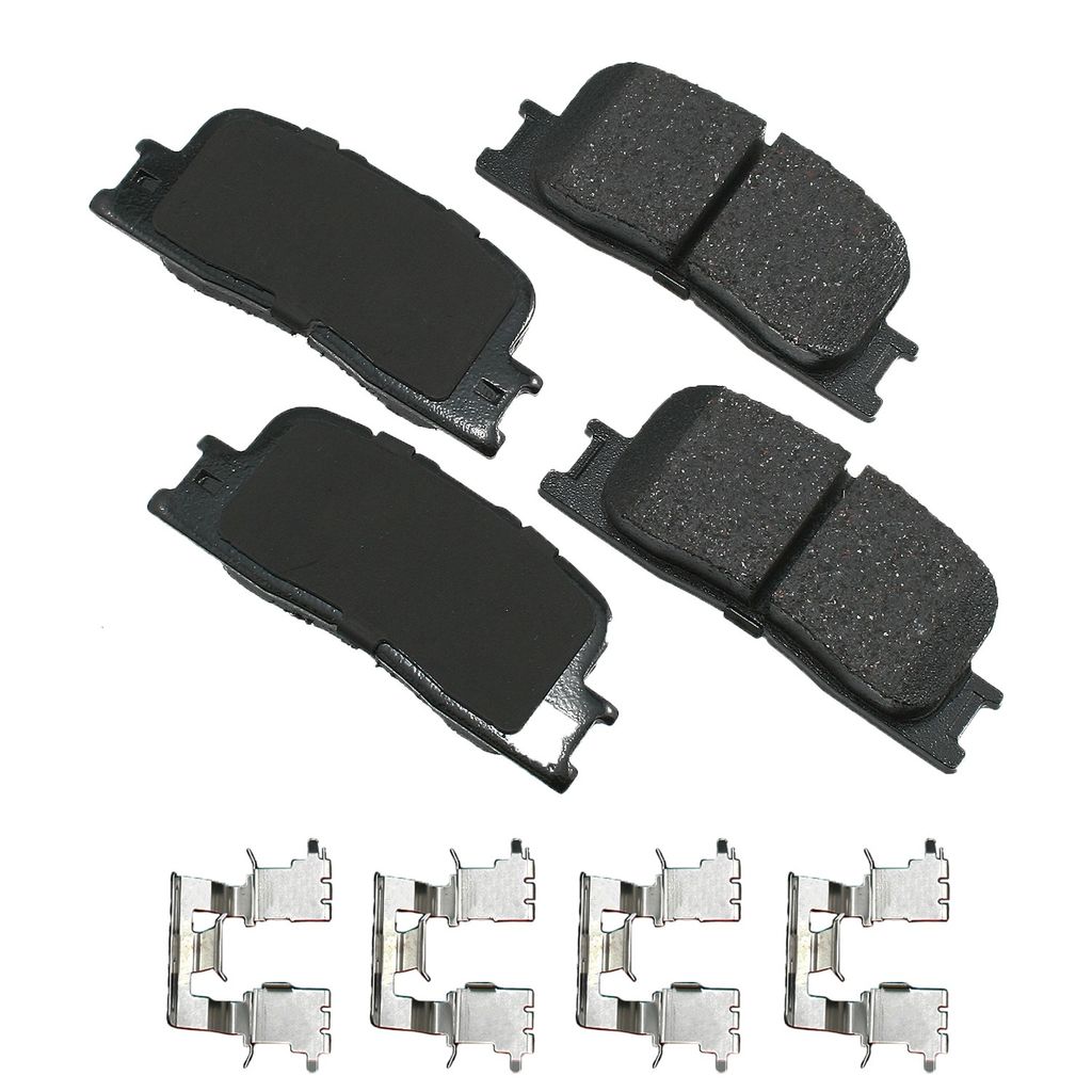 Akebono ACT885 - ProACT Ultra Premium Ceramic Disc Brake Pad Set, 2-Wheel Set
