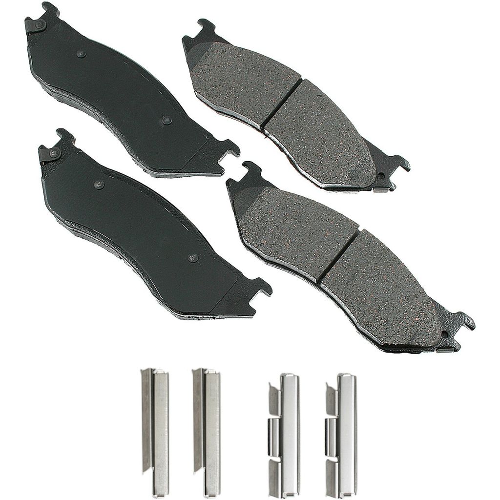 Akebono ACT897 - ProACT Ultra Premium Ceramic Disc Brake Pad Set, 2-Wheel Set