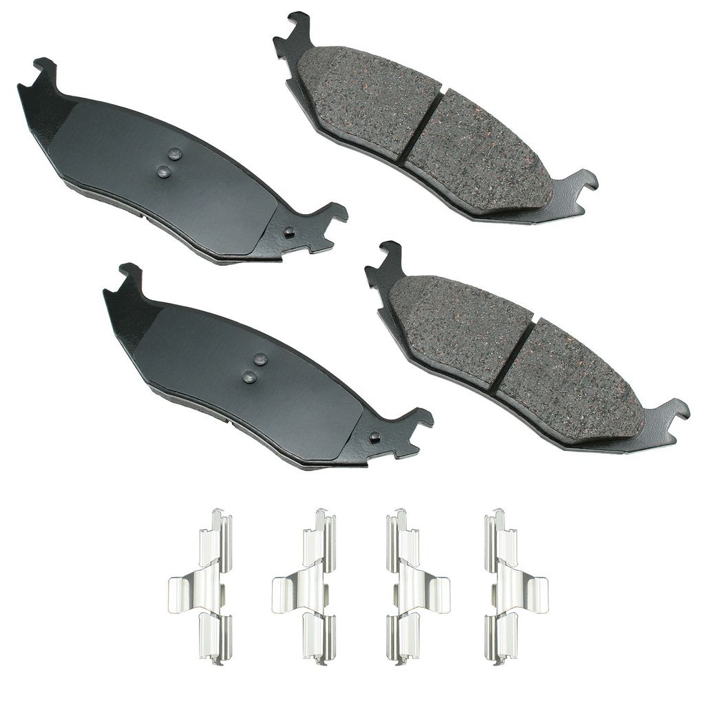 Akebono ACT898 - ProACT Ultra Premium Ceramic Disc Brake Pad Set, 2-Wheel Set