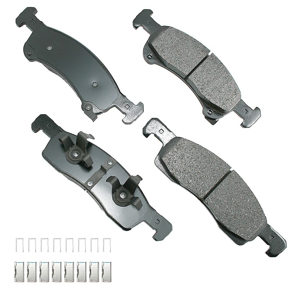 Akebono ACT934 - ProACT Ultra Premium Ceramic Disc Brake Pad Set, 2-Wheel Set