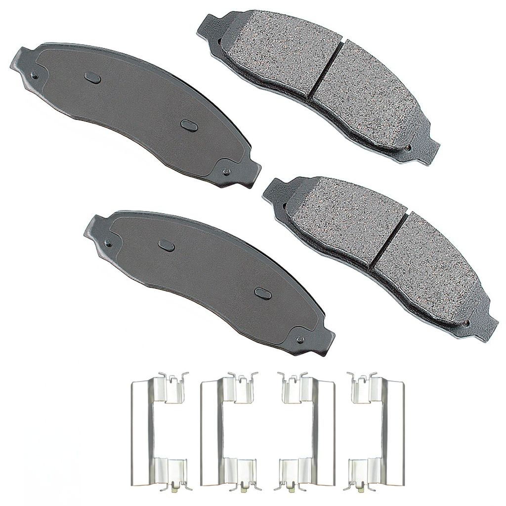 Akebono ACT962 - ProACT Ultra Premium Ceramic Disc Brake Pad Set, 2-Wheel Set