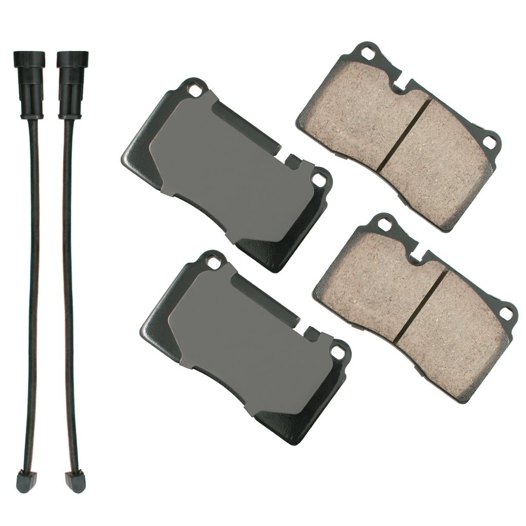 Akebono ASP1129 - Performance Ultra Premium Ceramic Disc Brake Pad Set, 2-Wheel Set