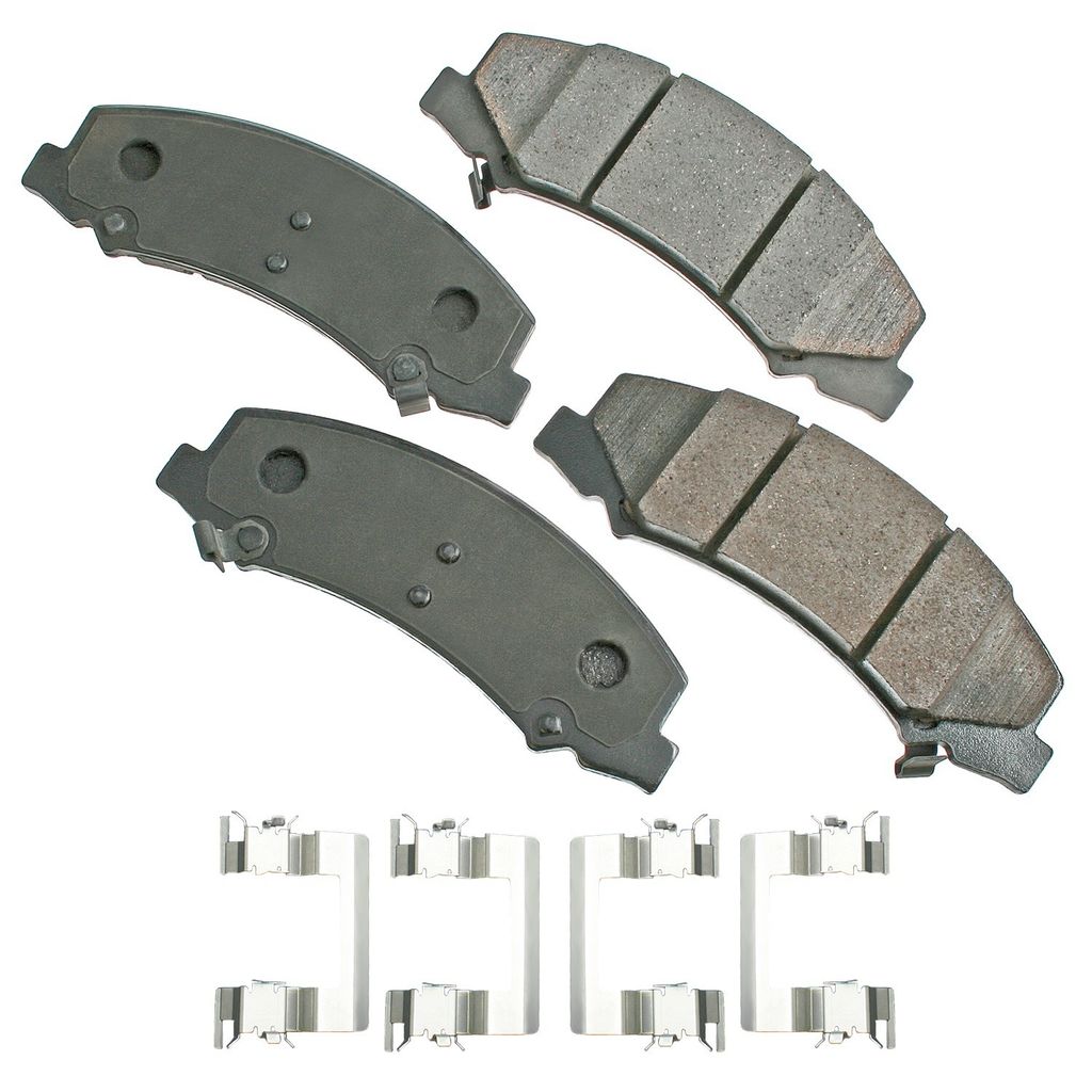 Akebono ASP1159 - Performance Ultra Premium Ceramic Disc Brake Pad Set, 2-Wheel Set
