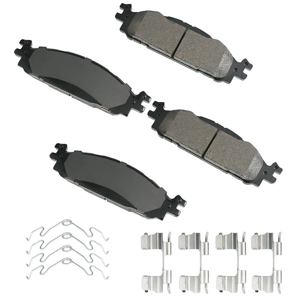 Akebono ASP1508A - Performance Ultra Premium Ceramic Disc Brake Pad Set, 2-Wheel Set