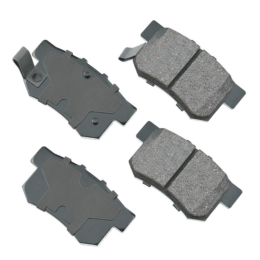 Akebono ASP537 - Performance Ultra Premium Ceramic Disc Brake Pad Set, 2-Wheel Set