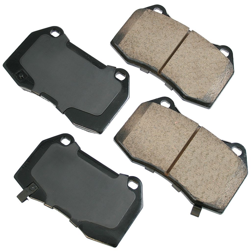 Akebono ASP960 - Performance Ultra Premium Ceramic Disc Brake Pad Set, 2-Wheel Set