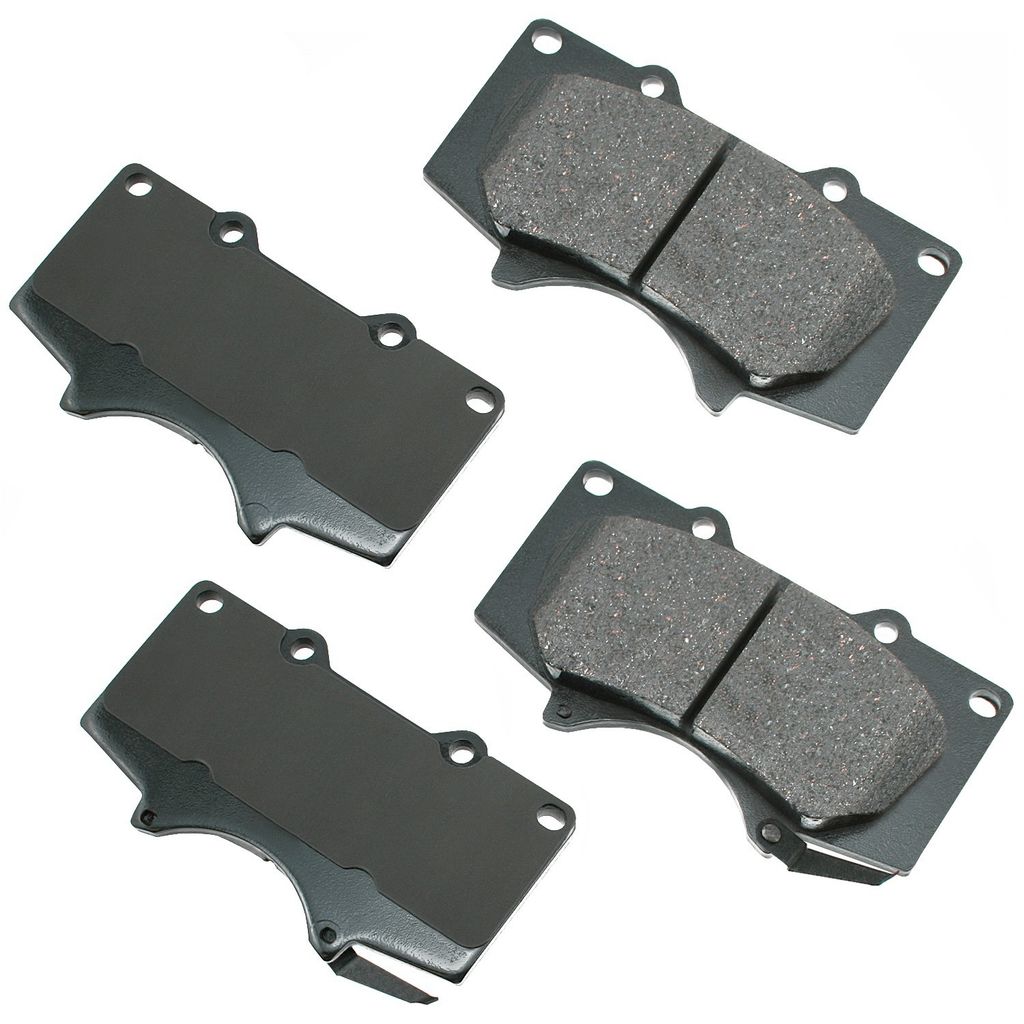Akebono ASP976 - Performance Ultra Premium Ceramic Disc Brake Pad Set, 2-Wheel Set