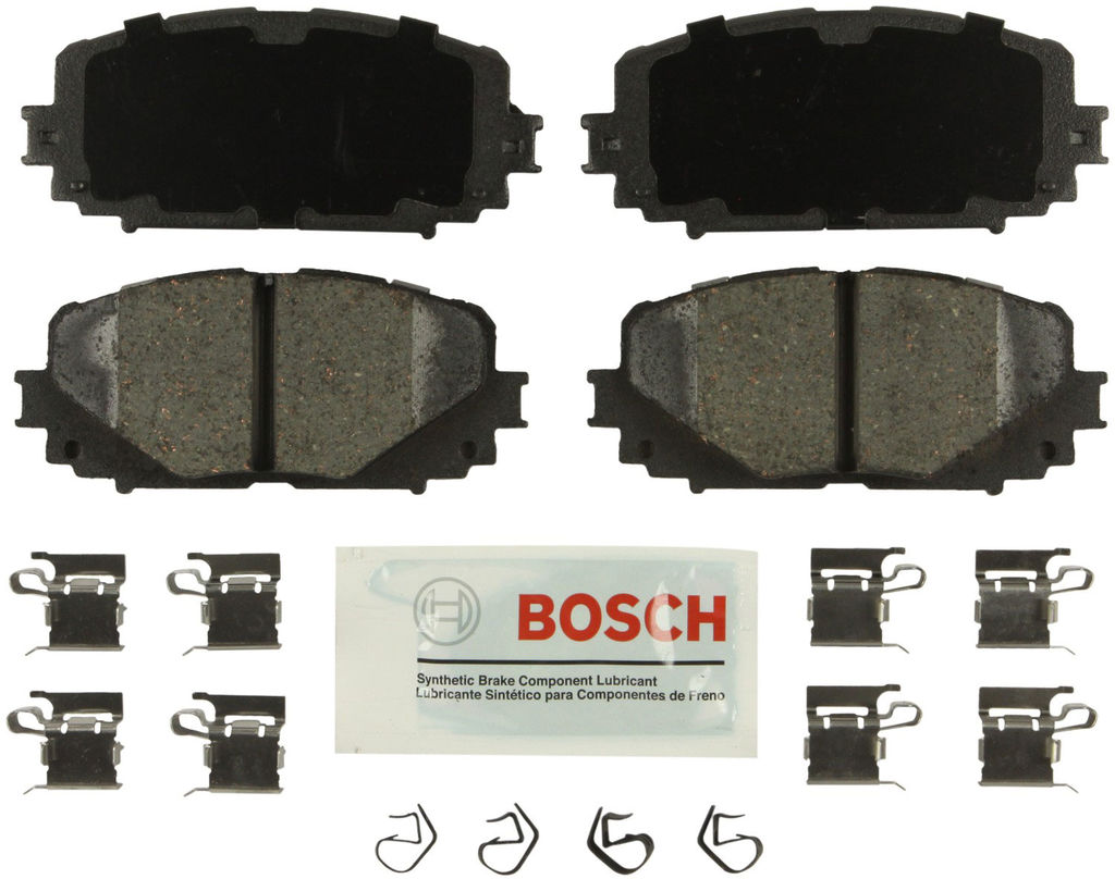 Bosch BE1628H - Blue Disc Brake Pad Set, Ceramic, with Hardware, Two Wheel Set