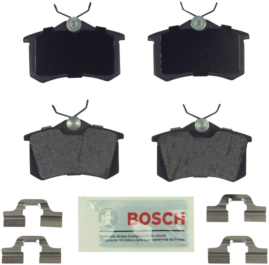 Bosch BE340H - Blue Disc Brake Pad Set, Semi-Metallic, with Hardware, Two Wheel Set
