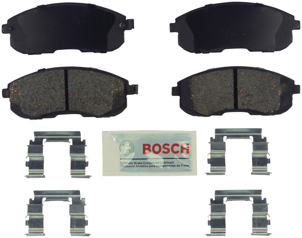 Bosch BE430H - Blue Disc Brake Pad Set, Ceramic, with Hardware, Two Wheel Set