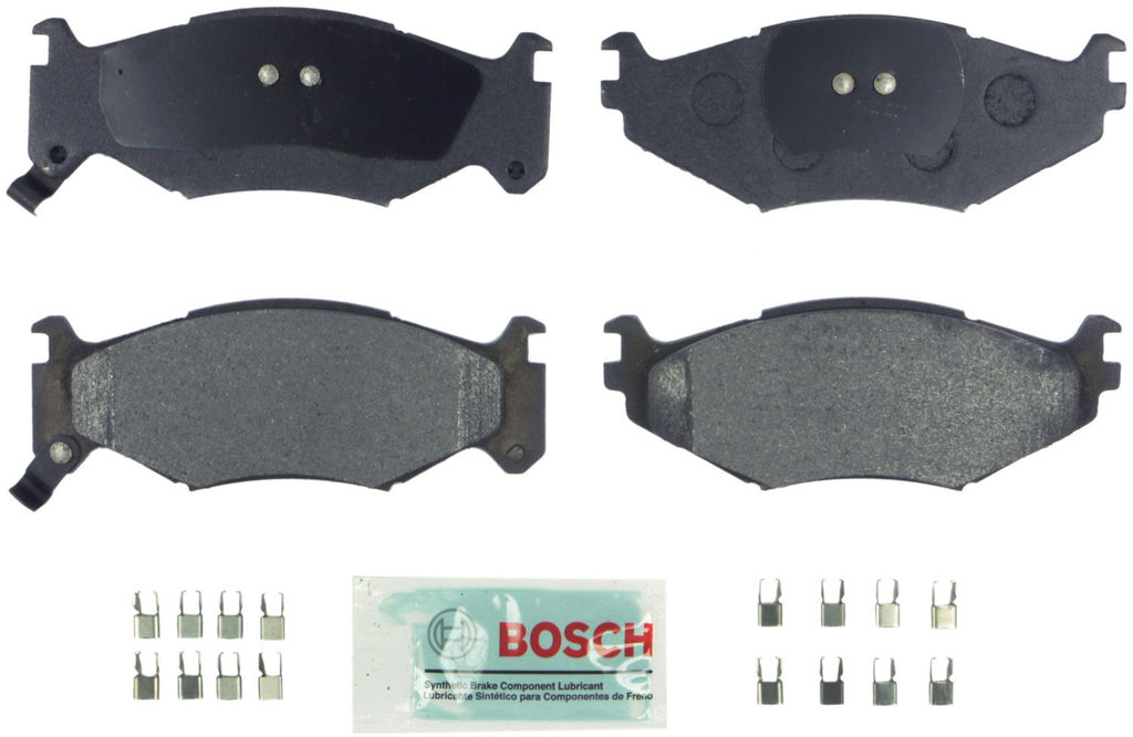 Bosch BE522H - Blue Disc Brake Pad Set, Semi-Metallic, with Hardware, Two Wheel Set