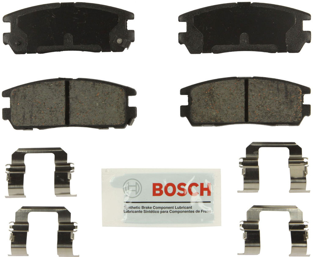 Bosch BE580H - Blue Disc Brake Pad Set, Ceramic, with Hardware, Two Wheel Set