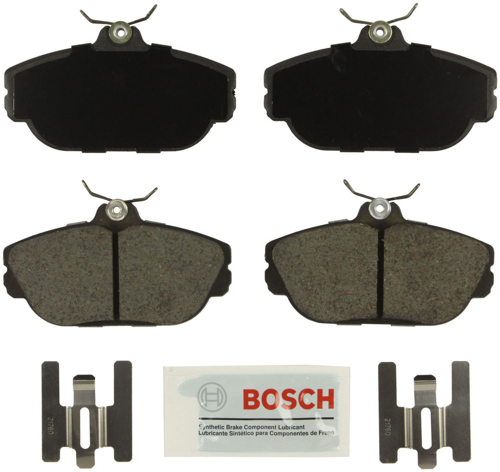 Bosch BE601H - Blue Disc Brake Pad Set, Ceramic, with Hardware, Two Wheel Set