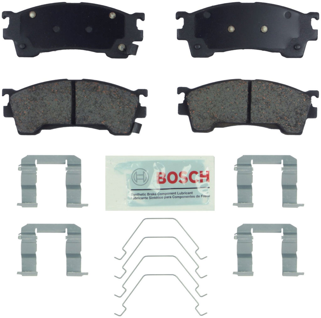 Bosch BE637H - Blue Disc Brake Pad Set, Ceramic, with Hardware, Two Wheel Set