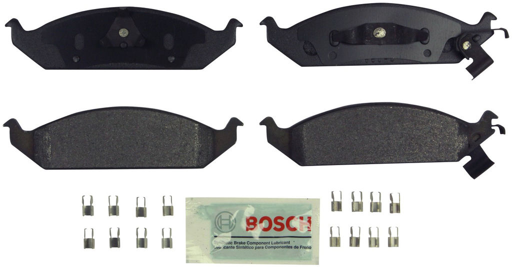 Bosch BE650H - Blue Disc Brake Pad Set, Semi-Metallic, with Hardware, Two Wheel Set