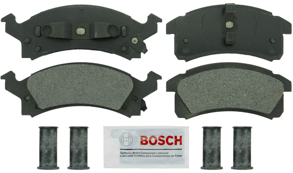 Bosch BE673H - Blue Disc Brake Pad Set, Semi-Metallic, with Hardware, Two Wheel Set