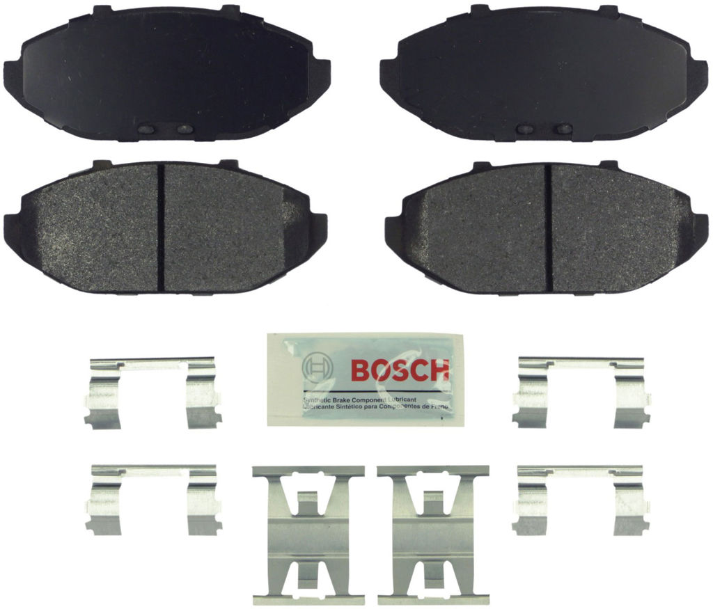 Bosch BE748H - Blue Disc Brake Pad Set, Ceramic, with Hardware, Two Wheel Set
