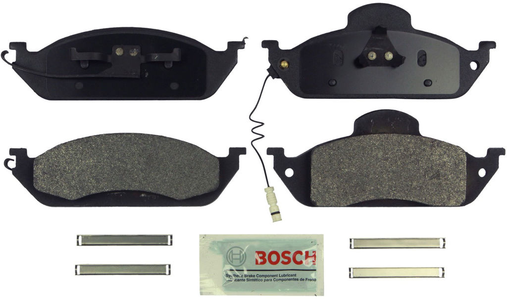 Bosch BE760H - Blue Disc Brake Pad Set, Semi-Metallic, with Hardware, Two Wheel Set