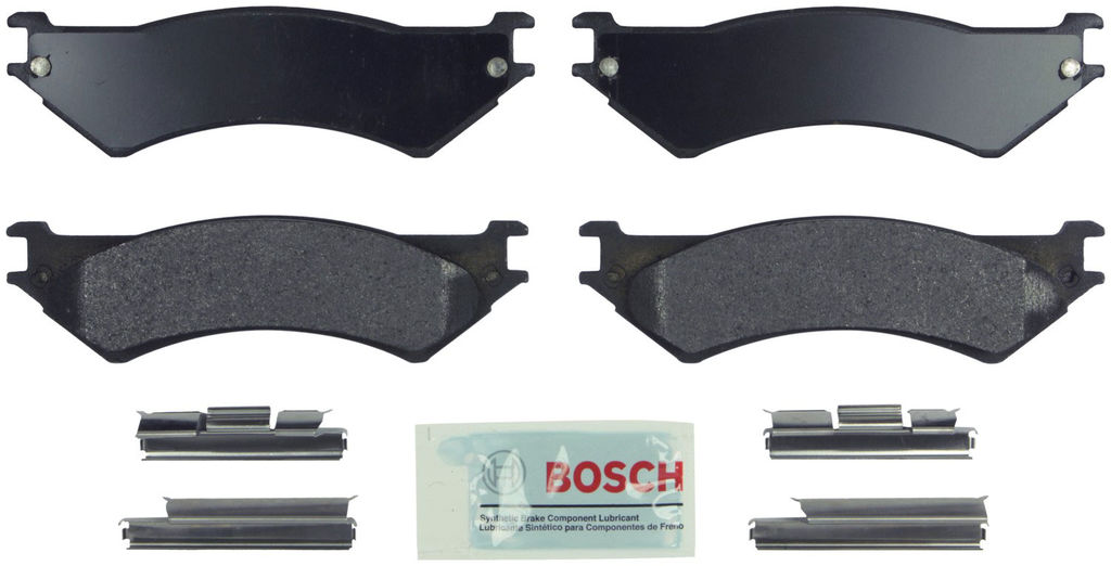 Bosch BE802H - Blue Disc Brake Pad Set, Semi-Metallic, with Hardware, Two Wheel Set