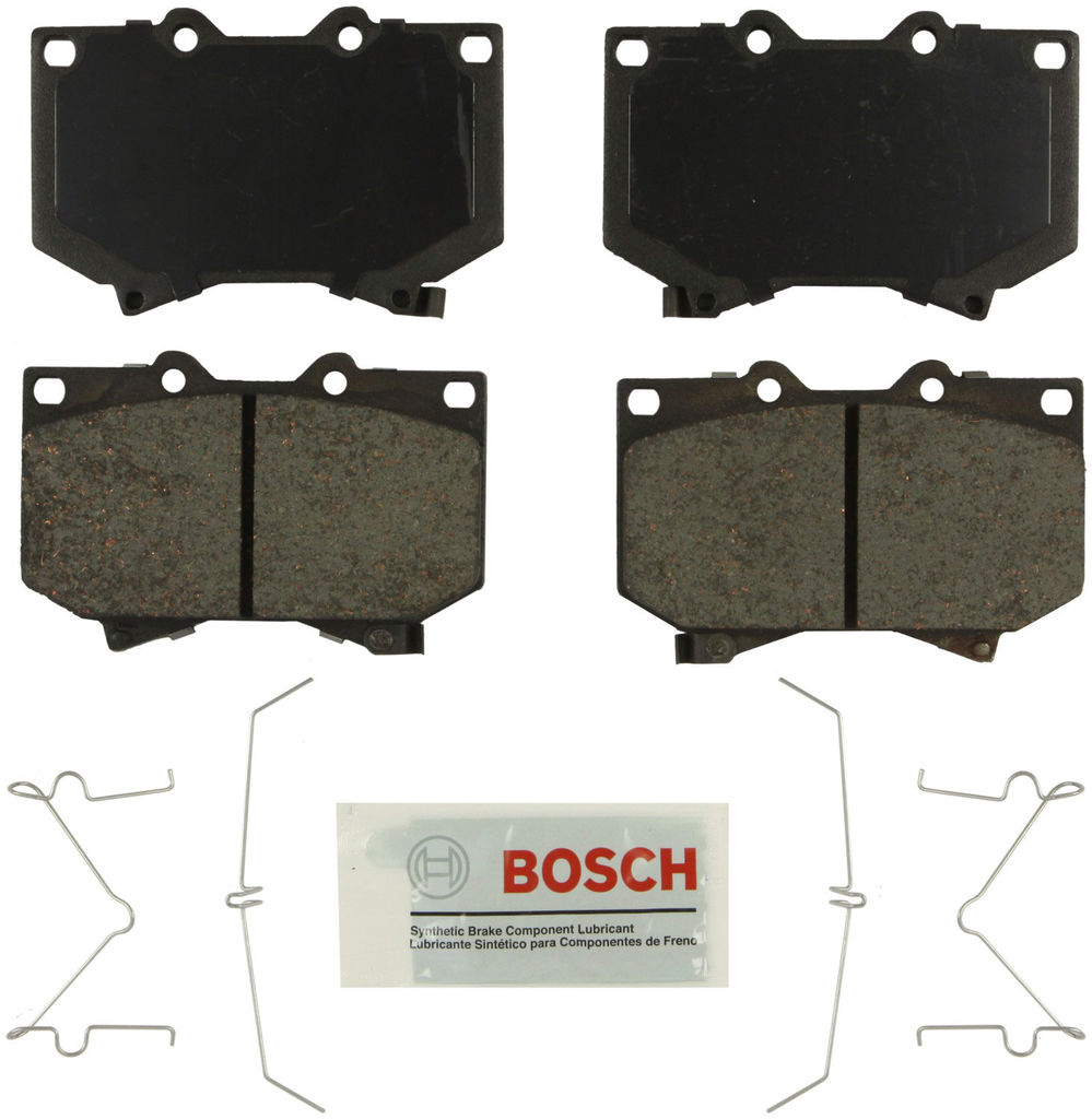 Bosch BE812H - Blue Disc Brake Pad Set, Ceramic, with Hardware, Two Wheel Set