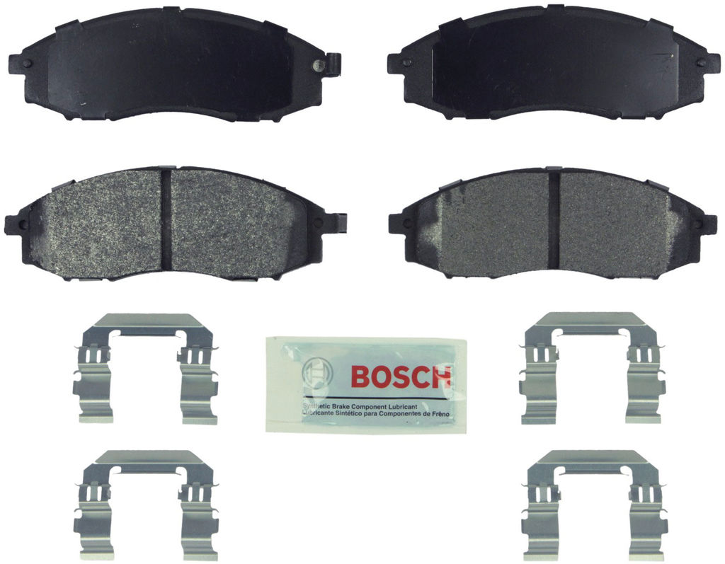 Bosch BE830H - Blue Disc Brake Pad Set, Semi-Metallic, with Hardware, Two Wheel Set