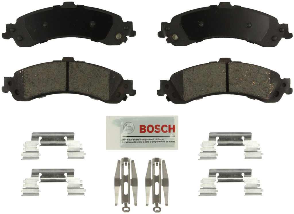 Bosch BE834H - Blue Disc Brake Pad Set, Ceramic, with Hardware, Two Wheel Set