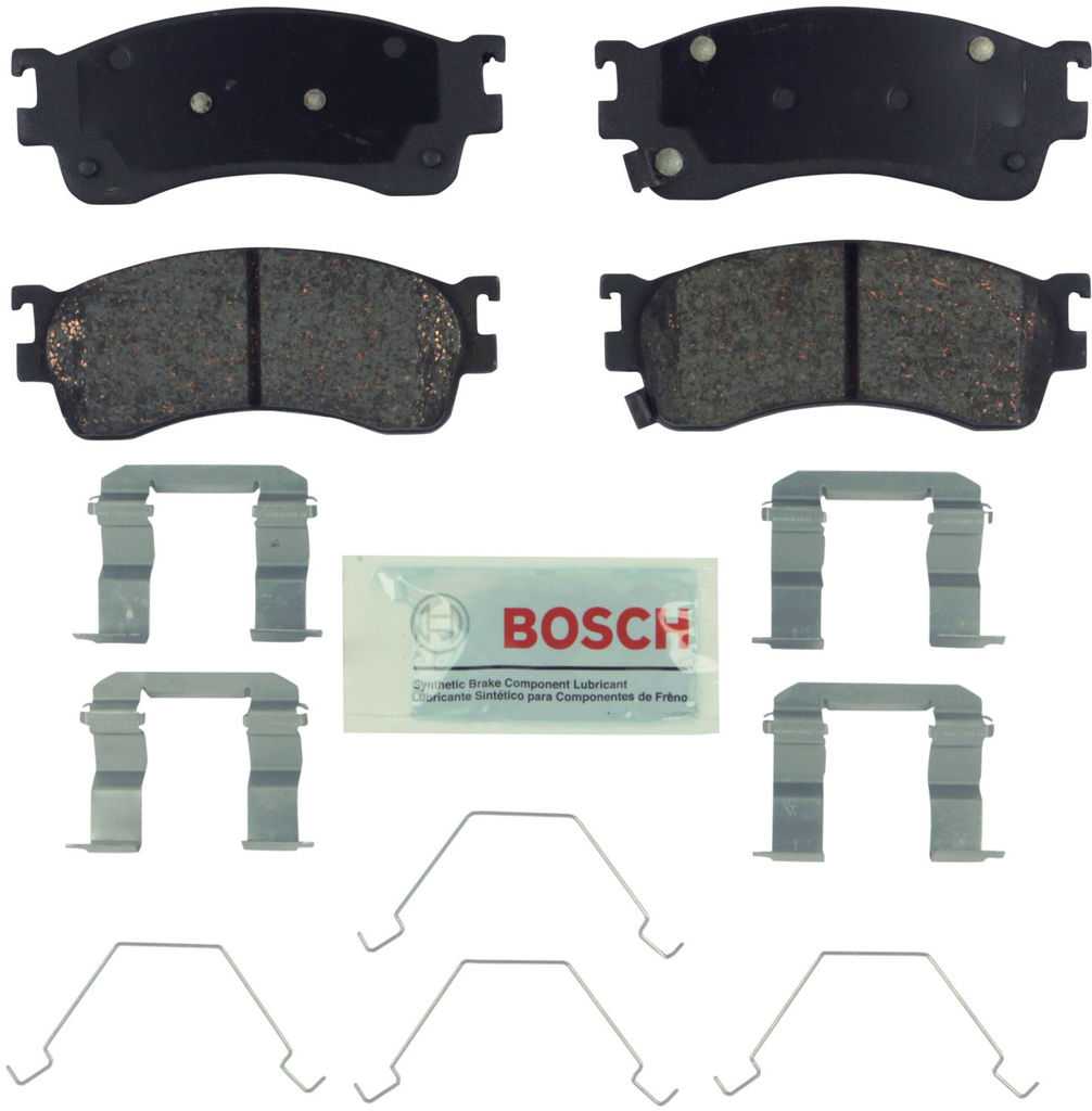 Bosch BE893H - Blue Disc Brake Pad Set, Ceramic, with Hardware, Two Wheel Set