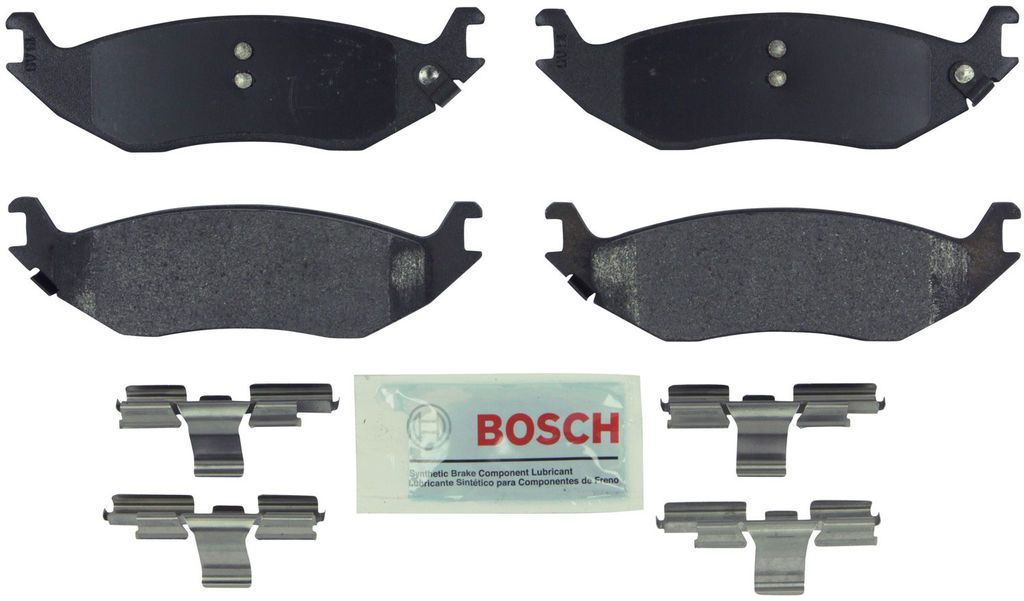 Bosch BE898H - Blue Disc Brake Pad Set, Semi-Metallic, with Hardware, Two Wheel Set