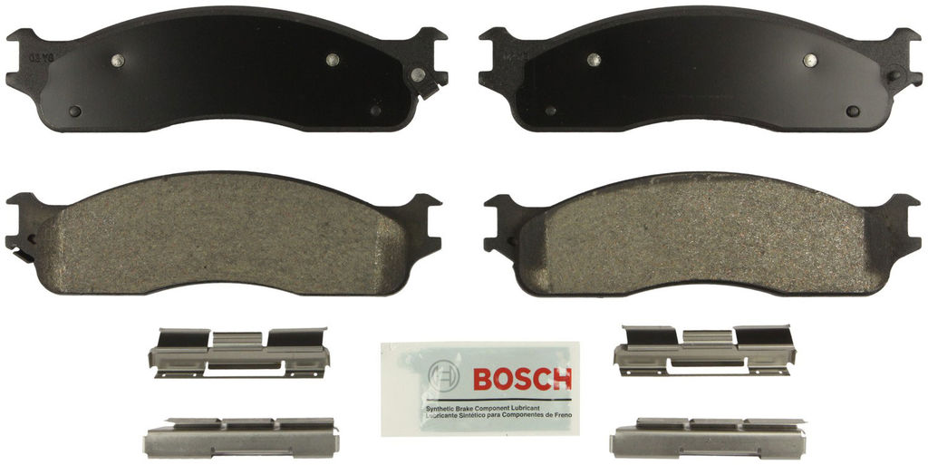 Bosch BE965H - Blue Disc Brake Pad Set, Semi-Metallic, with Hardware, Two Wheel Set
