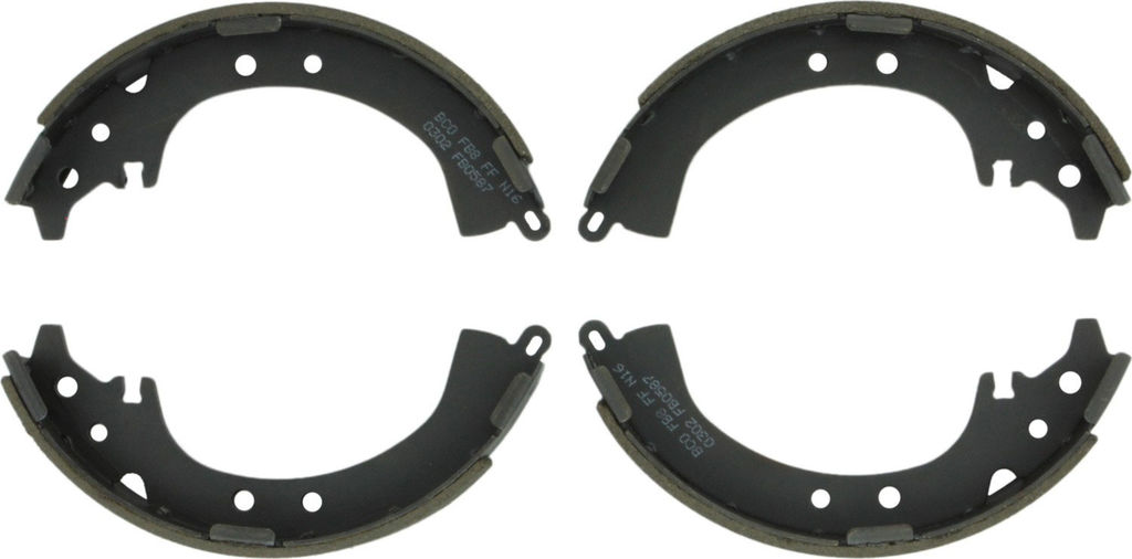 Bosch BS587 - Premium Blue Brake Shoes, Two Wheel Set