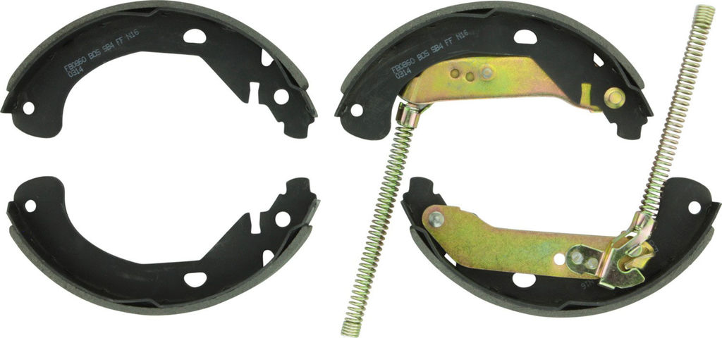 Bosch BS860 - Premium Blue Brake Shoes, Two Wheel Set