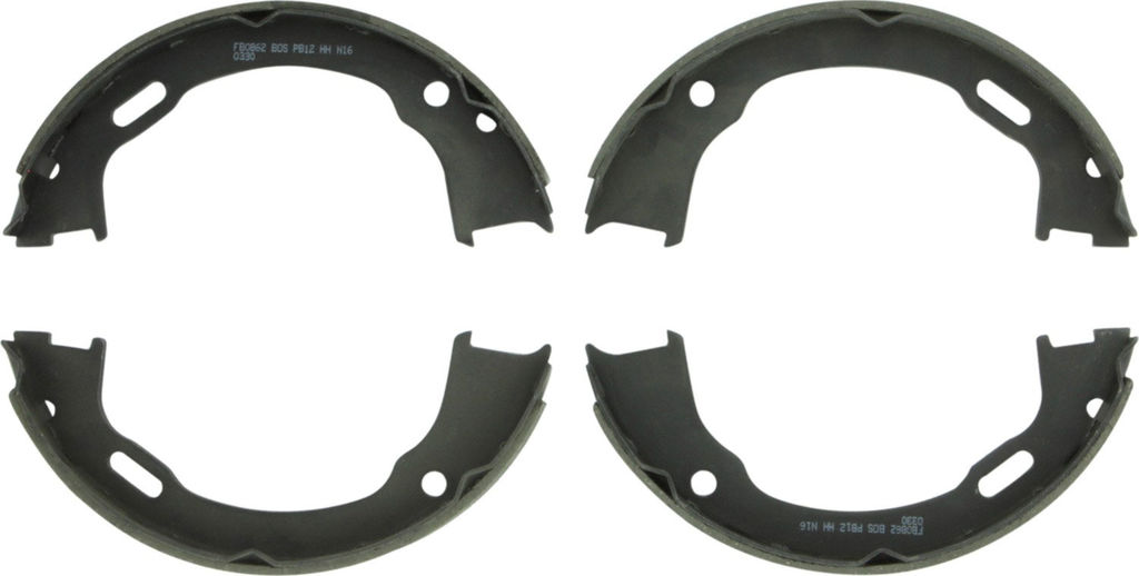 Bosch BS862 - Premium Blue Parking Brake Shoes, Two Wheel Set