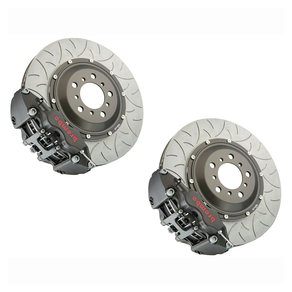 Brembo 3K2.9032A - Brake Kit, Racing Series, Slotted Type-3 Rotor, Clear Hard Anodized Caliper