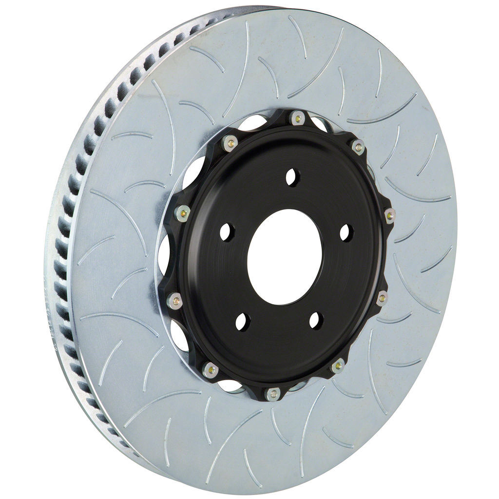 Brembo 103.8007A - Rotor Upgrade Kit, Racing Series, Slotted, Type 3, 350mm x 34mm, 2-Piece Rotor