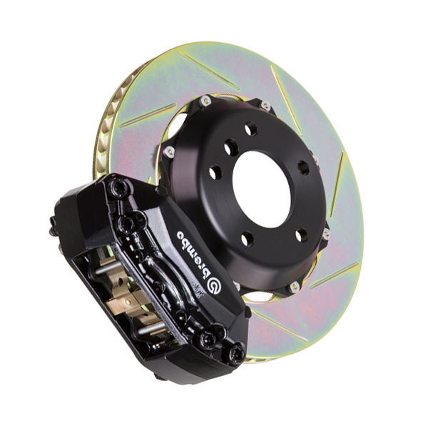 Brembo 1A2.6008A1 - Brake Kit, GT Series, Slotted 328mm x 28mm 2-Piece Rotor, 4-Piston Black Caliper