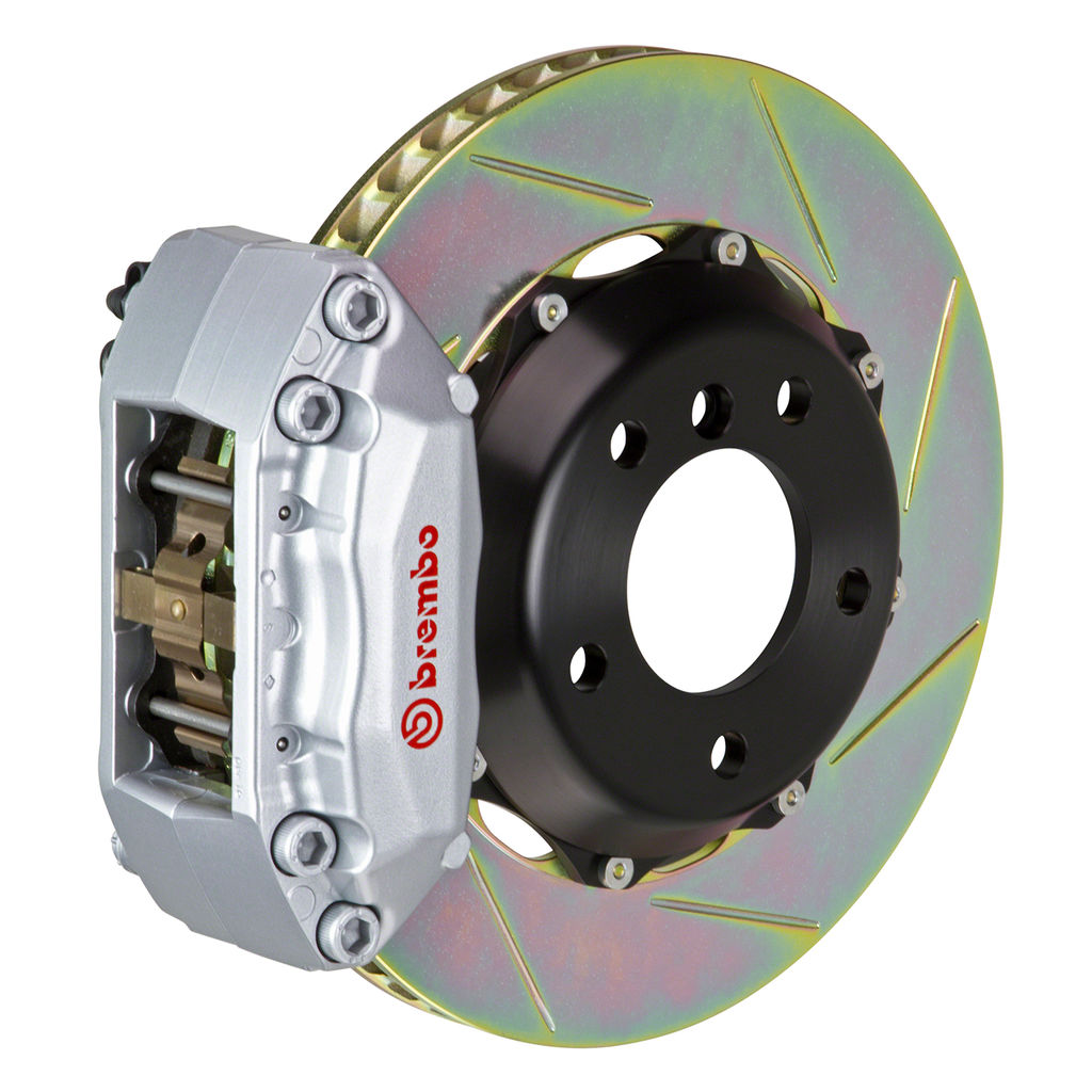 Brembo 1A2.6014A3 - Brake Kit, GT Series, Slotted 328mm x 28mm 2-Piece Rotor, 4-Piston Silver Caliper