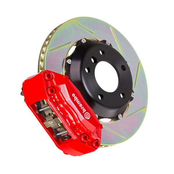 Brembo 1A2.6034A2 - Brake Kit, GT Series, Slotted 328mm x 28mm 2-Piece Rotor, 4-Piston Red Caliper